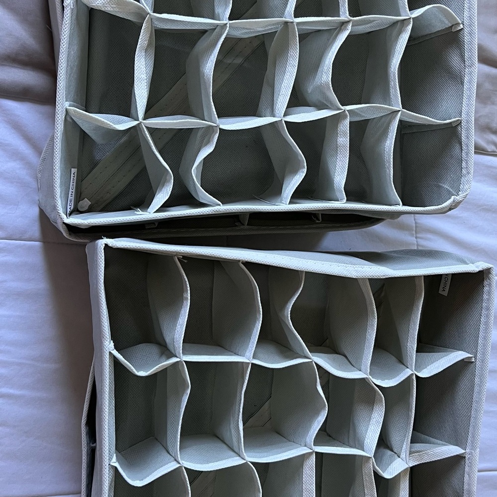 Gray Shoe Organizer with Compartments
Quantity : 5